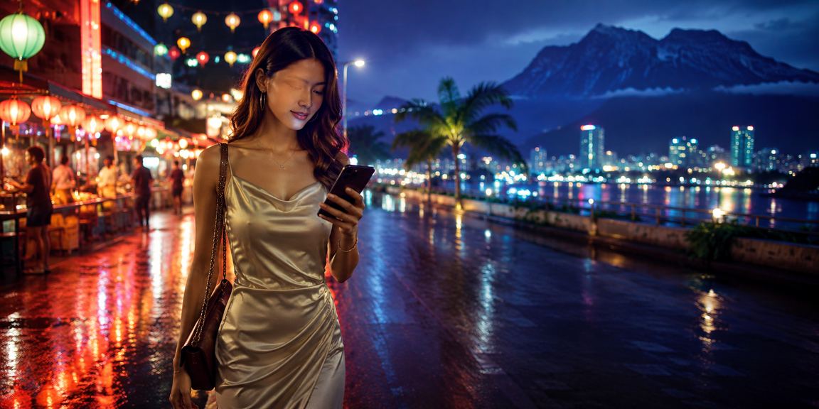 Malay-style mobile casino player in Sabah using a mobile device
